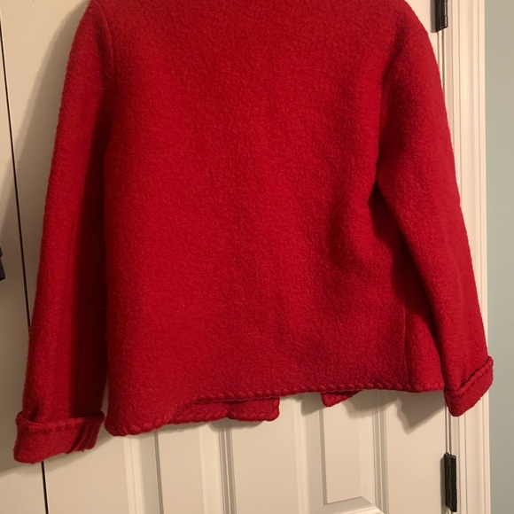 Talbots petite red wool blazer - Picture 7 of 8